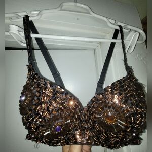 2 Dance Bra Style Tops Blinged And Sparkly
